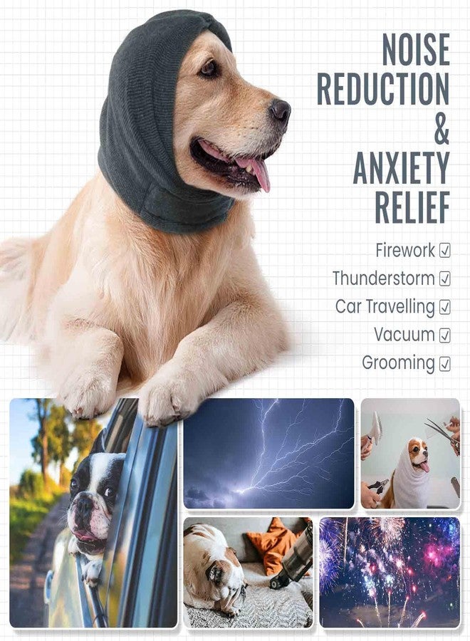 IDOMIK Dog Calming Hoodie No Shake Ear Wraps for Dogs, Quiet Head Covers for Noise Reduction & Anxiety Relief, Dog Ear Covers Muffs Head Wraps for Bath Hematoma Grooming Firework Force Drying - Image 5